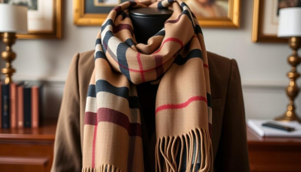Burberry check cashmere scarf