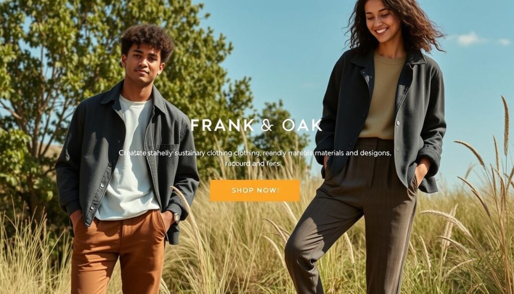 Frank and Oak sustainable fashion