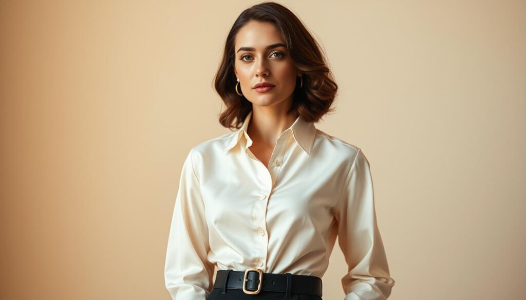 women's luxury button-down shirt